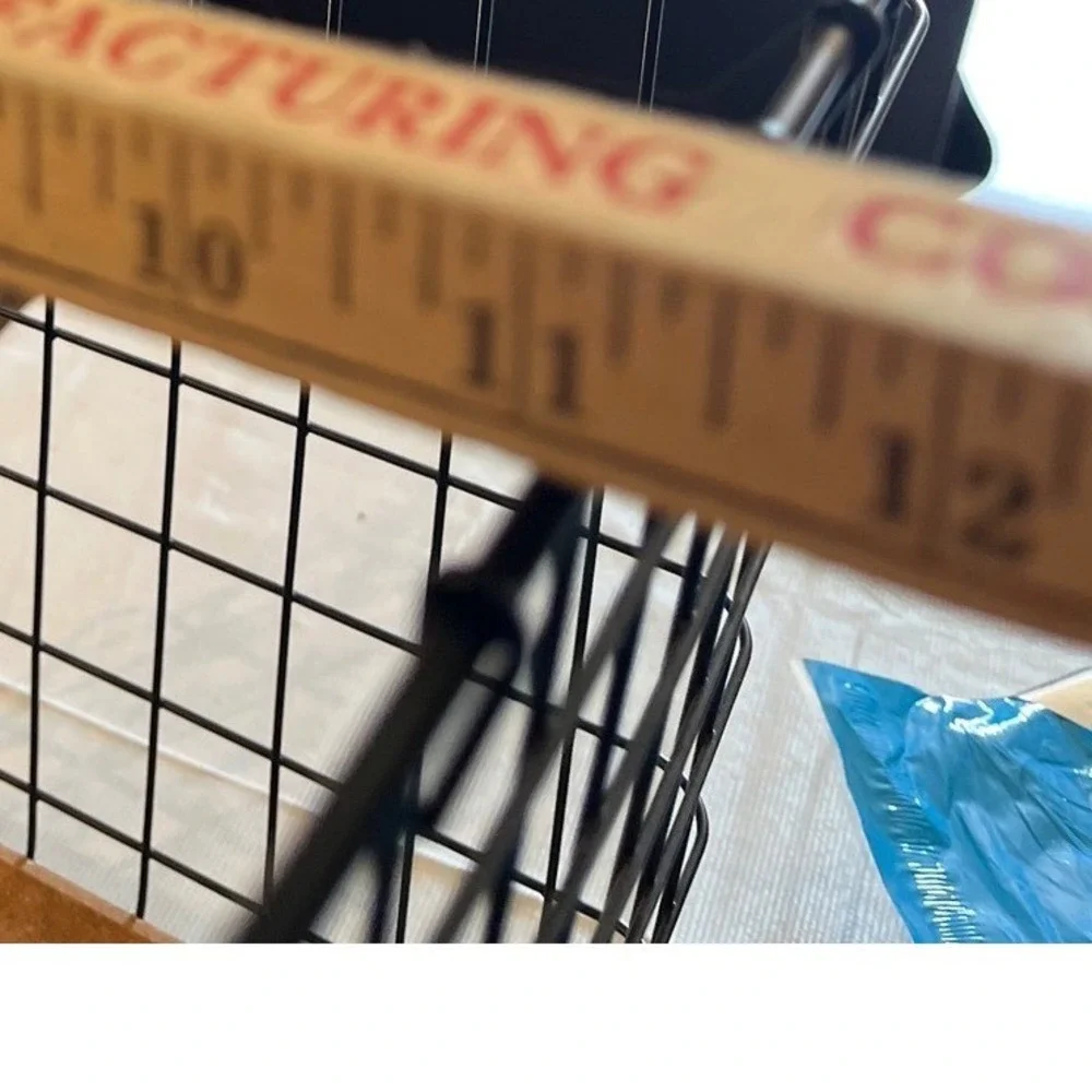 IKEA PLEJA Black Wire Basket with Cork‎ Bottom Square Storage Organizer 1823